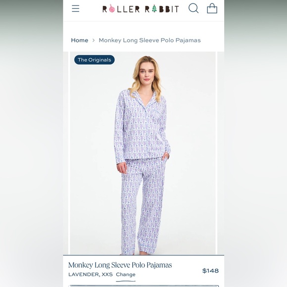 Roller Rabbit Other - Roller Rabbit Women’s Purple and Blue Pajama Set